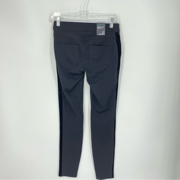 INC Velvet panel Accent Tuxedo Leggings Sz 2P black - Picture 5 of 11
